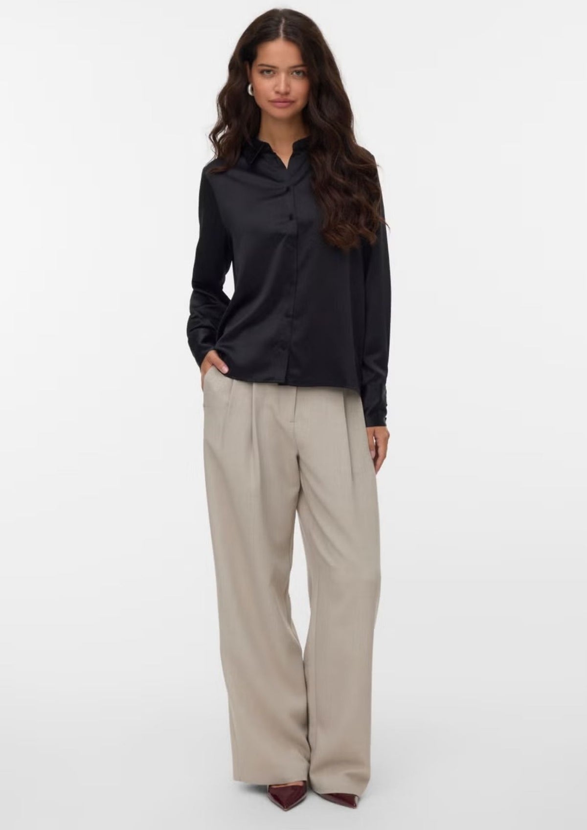 Vero Moda Camicia Donna Merle Nera 10334598 Black VERO MODA 