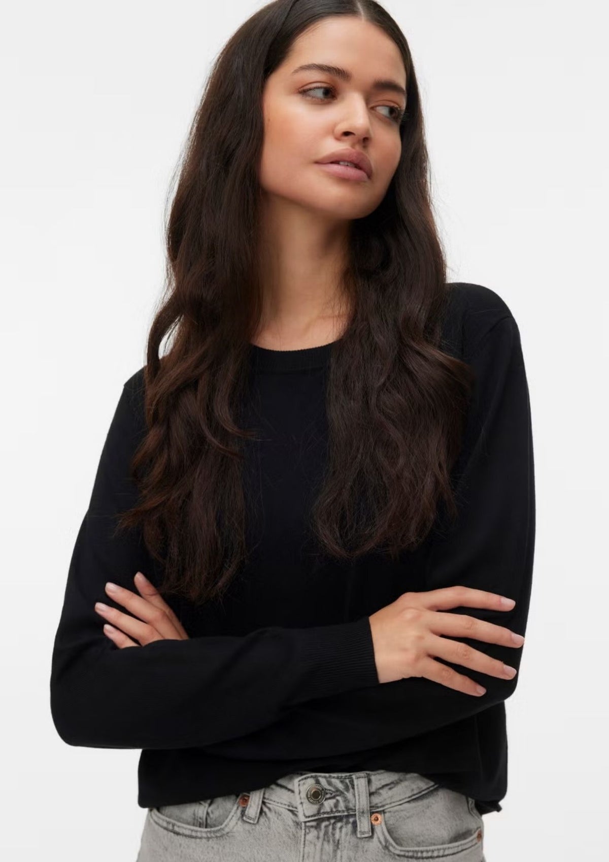 Vero Moda Pullover Donna Silje Nero 10343875 Black VERO MODA 
