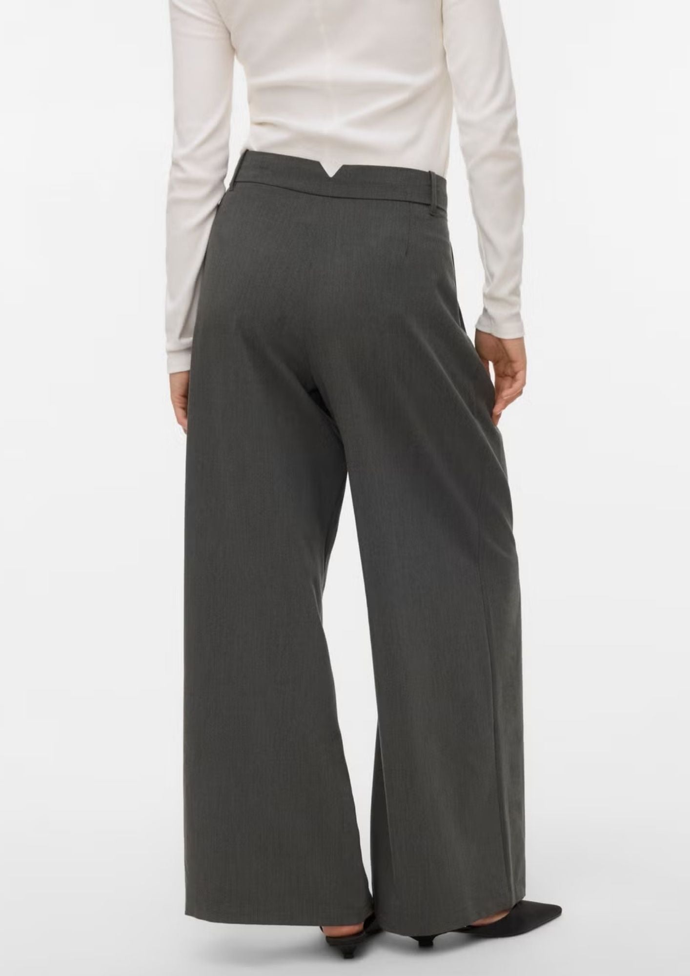Vero Moda Pantalone Donna Stella Grigio Scuro 10346523 Dark Grey Melange VERO MODA 