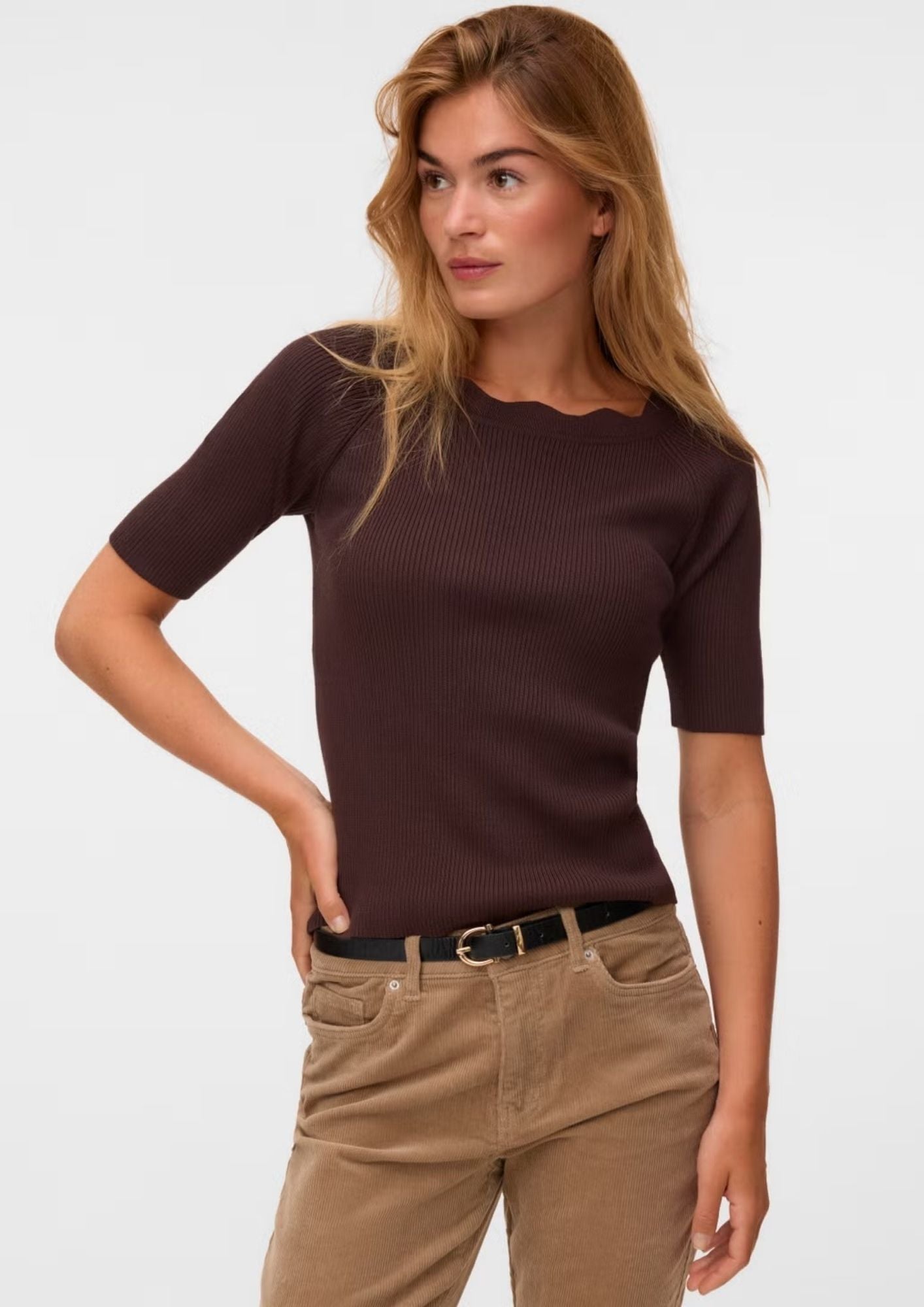 Vero Moda Pullover Donna Ida Marrone 10347338 Chocolate Torte VERO MODA 
