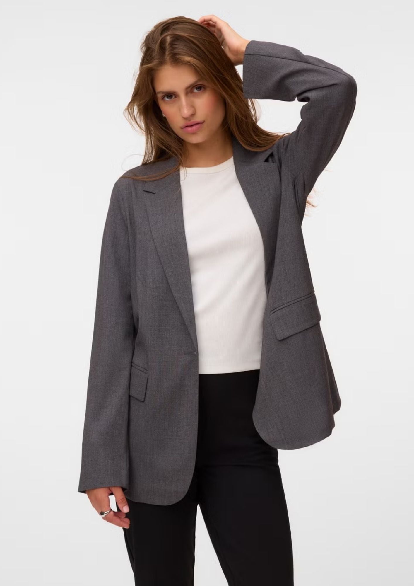 Vero Moda Giacca Donna Texas Grigia 10348823 Dark Grey Melange VERO MODA 