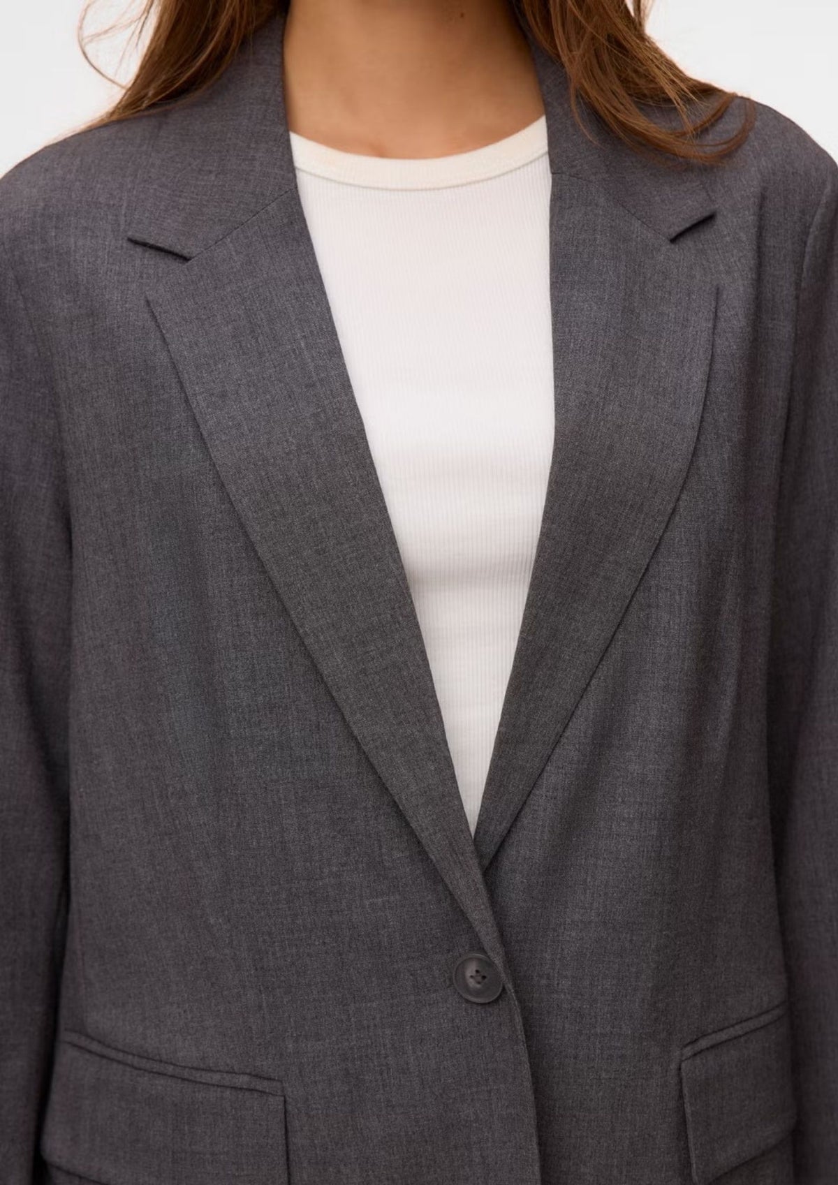 Vero Moda Giacca Donna Texas Grigia 10348823 Dark Grey Melange VERO MODA 