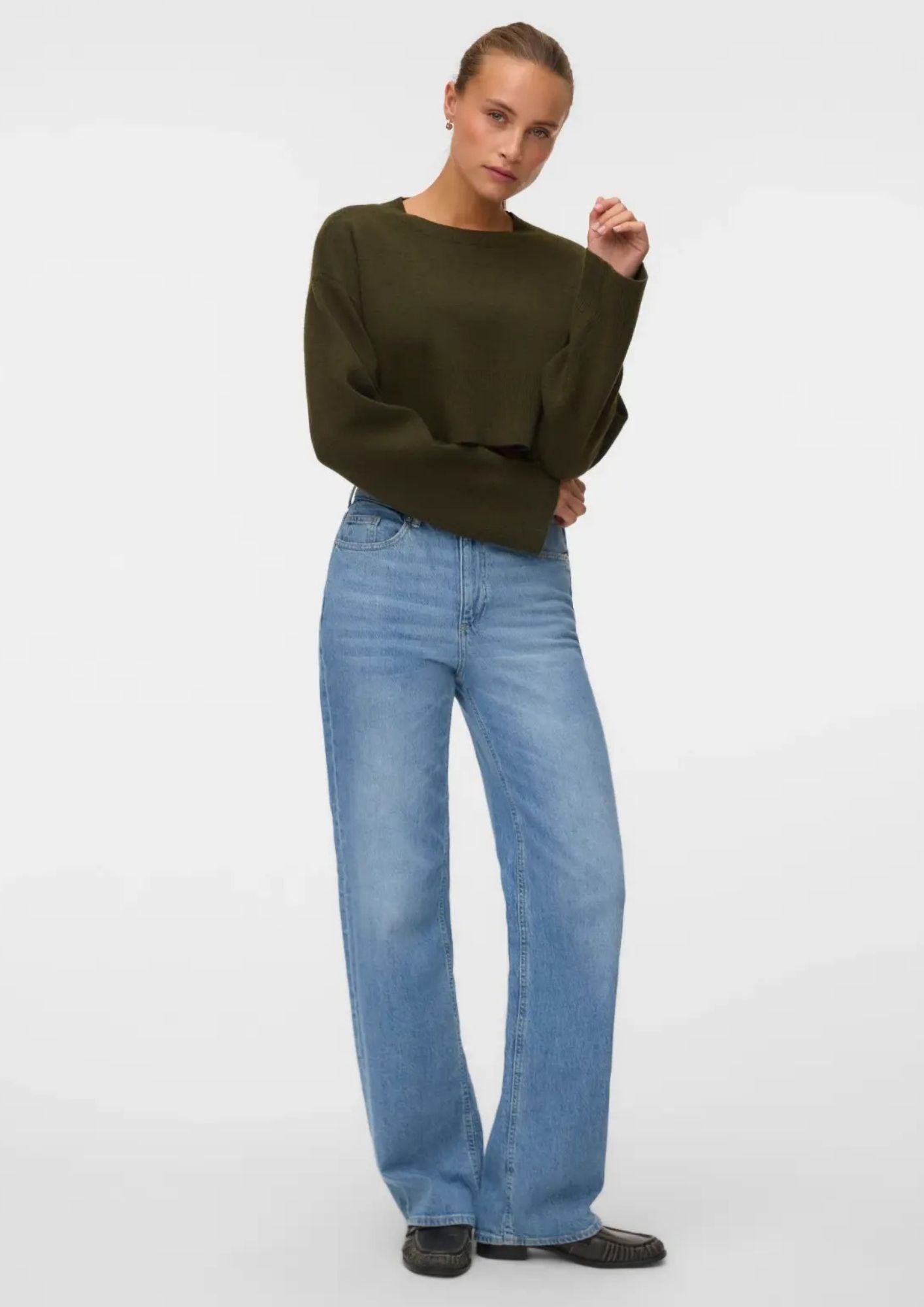 Vero Moda Pullover Donna Jace Verde Scuro 10350236 Forest Night VERO MODA 