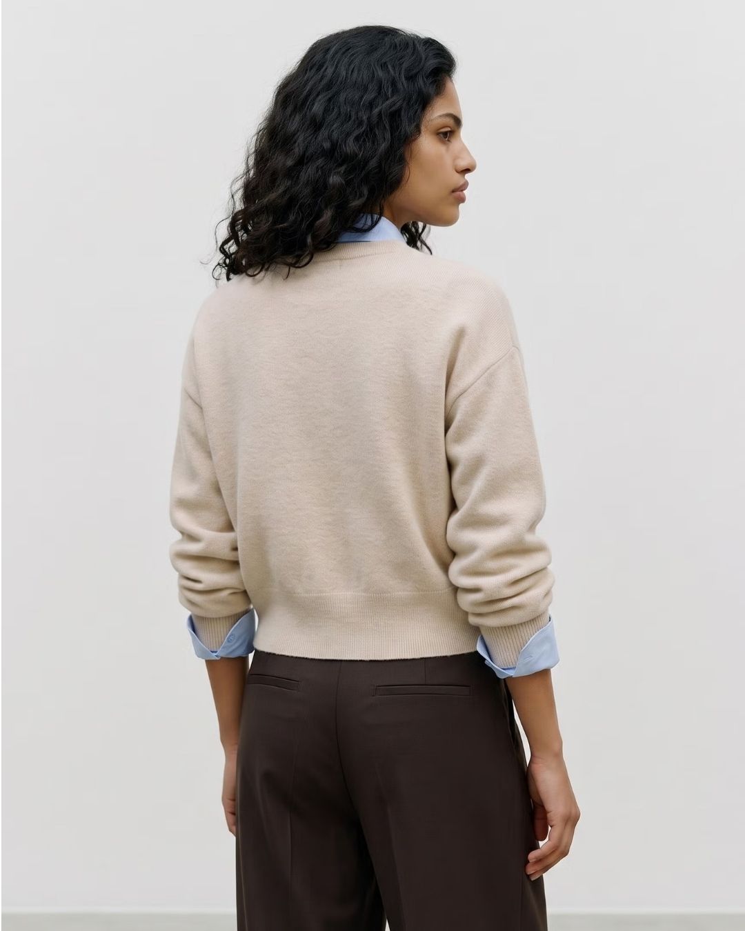 Maglione Donna Beige Birch 10350237 Birch MELANGE VERO MODA 