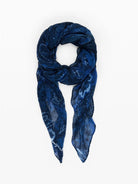 DESIGUAL Desigual Foulard rettangolare plissettato paisley Donna Blu Foulard