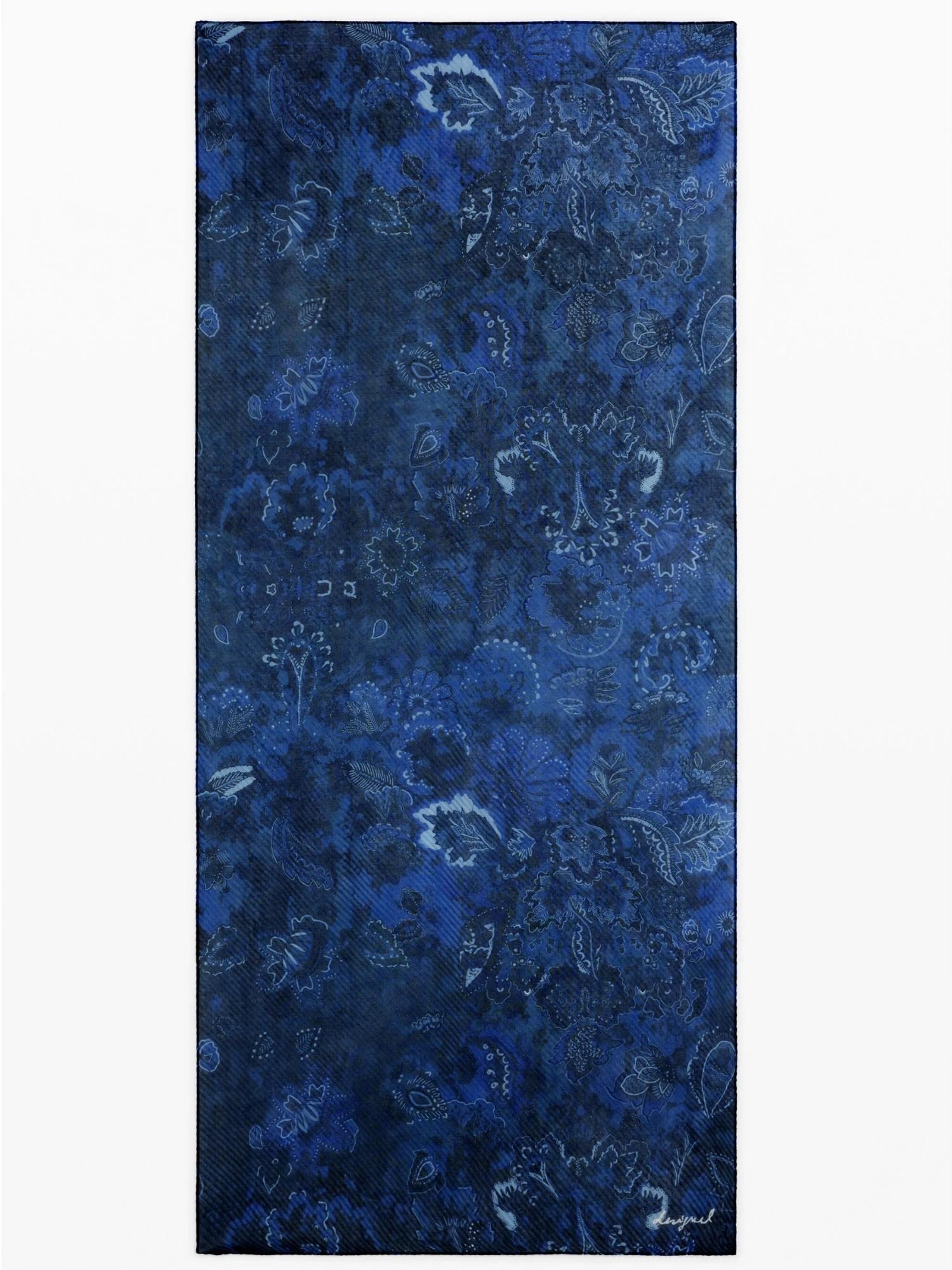 DESIGUAL Desigual Foulard rettangolare plissettato paisley Donna Blu Foulard