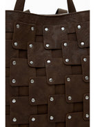 DESIGUAL Desigual Zaino medio effetto pelle con patch Donna Marrone Zaino