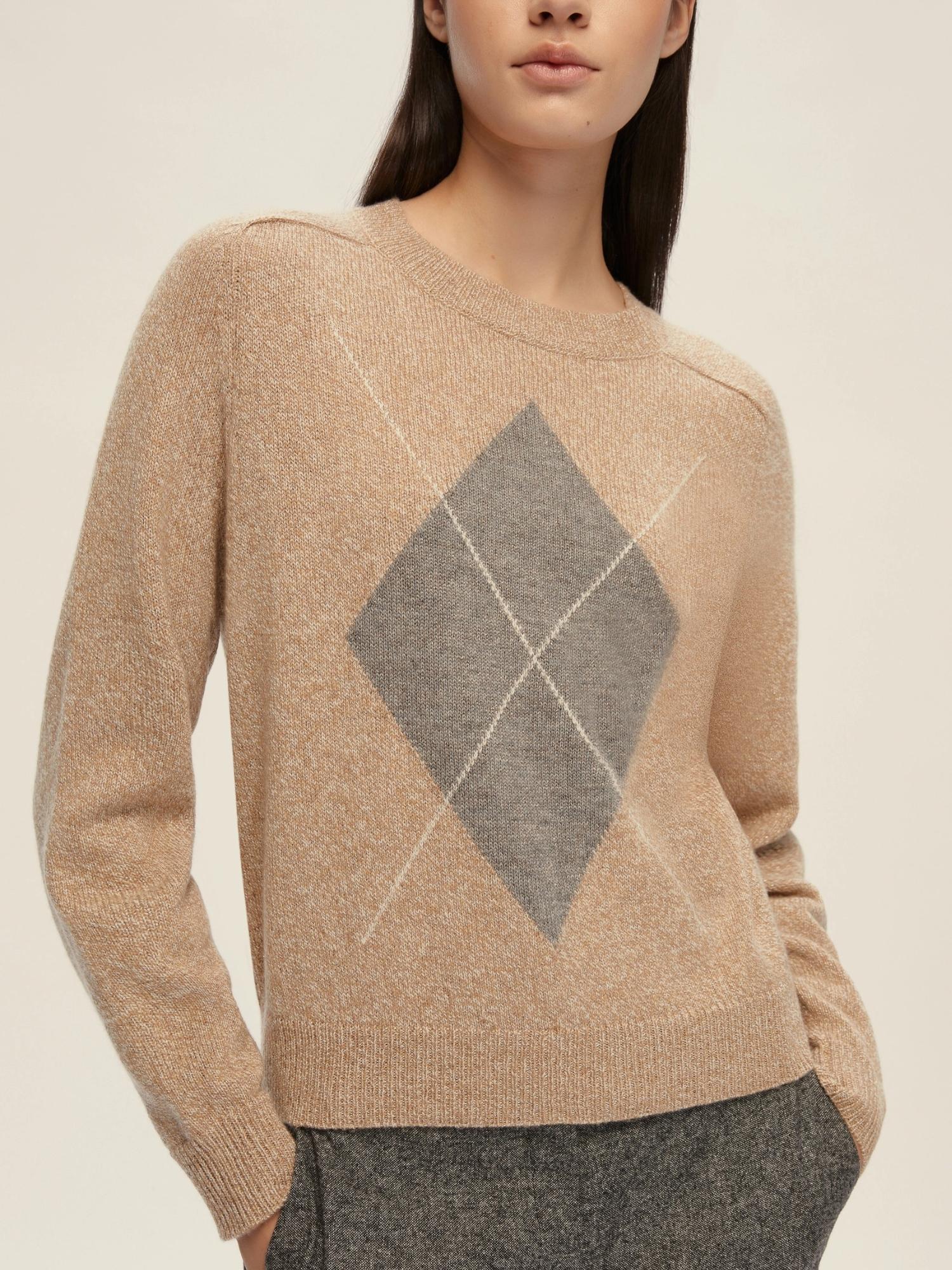 EMME MARELLA Emme Marella Maglia boxy con filo di lurex Novella Donna Cammello Maglia