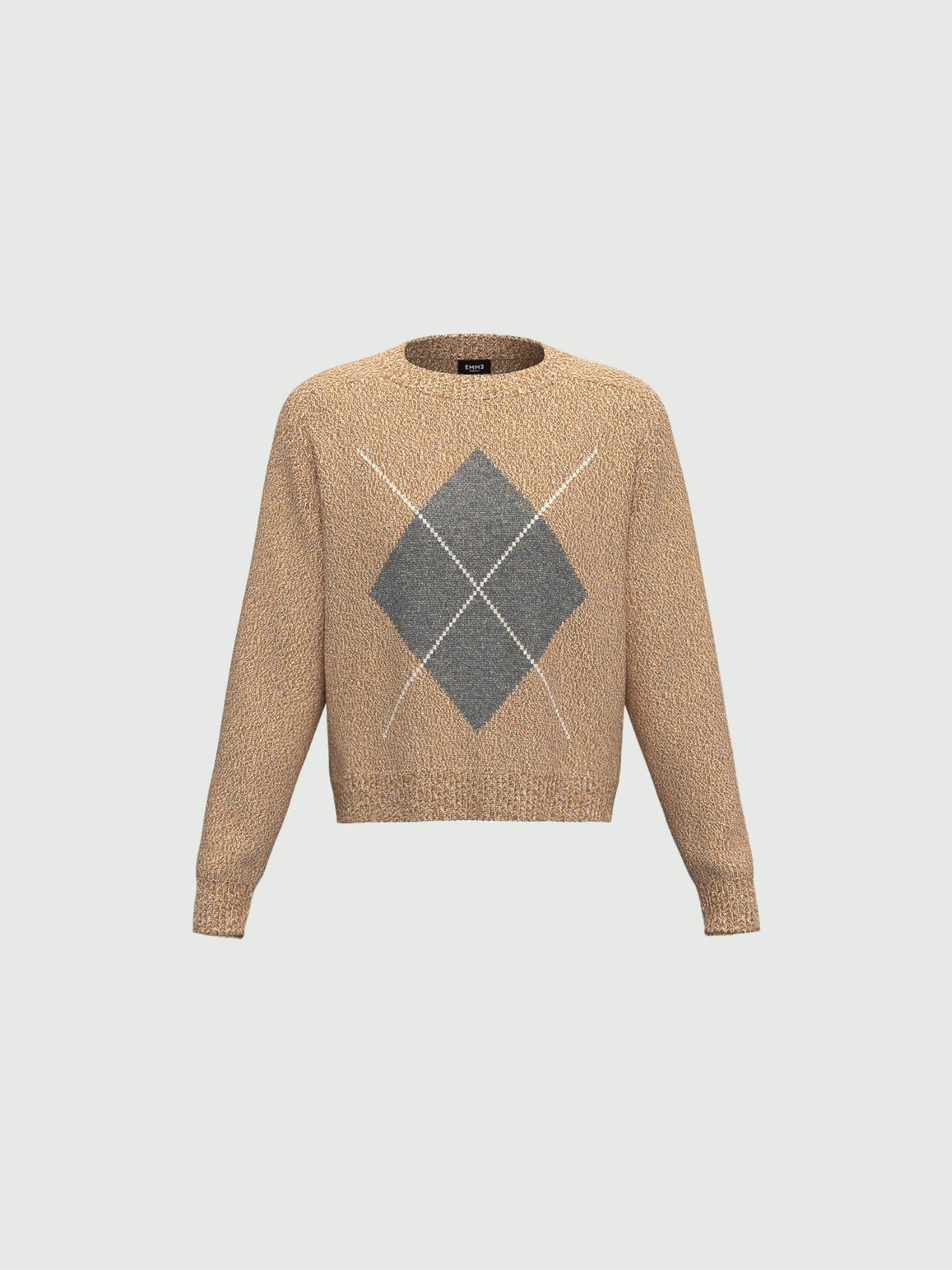EMME MARELLA Emme Marella Maglia boxy con filo di lurex Novella Donna Cammello Maglia