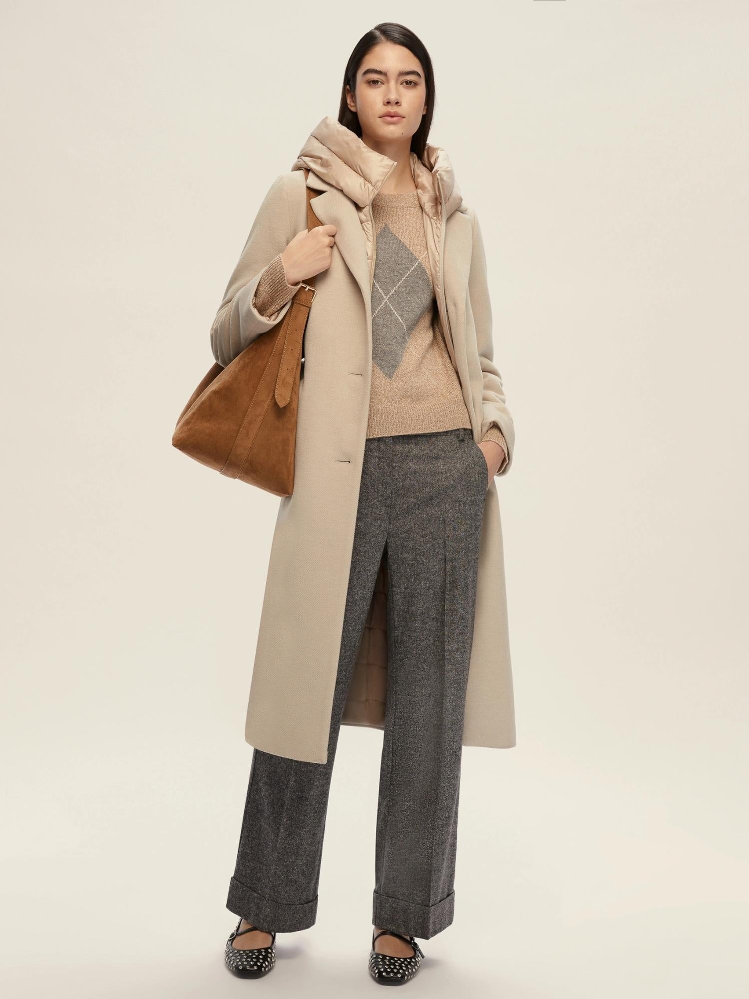 EMME MARELLA Emme Marella Maglia boxy con filo di lurex Novella Donna Cammello Maglia
