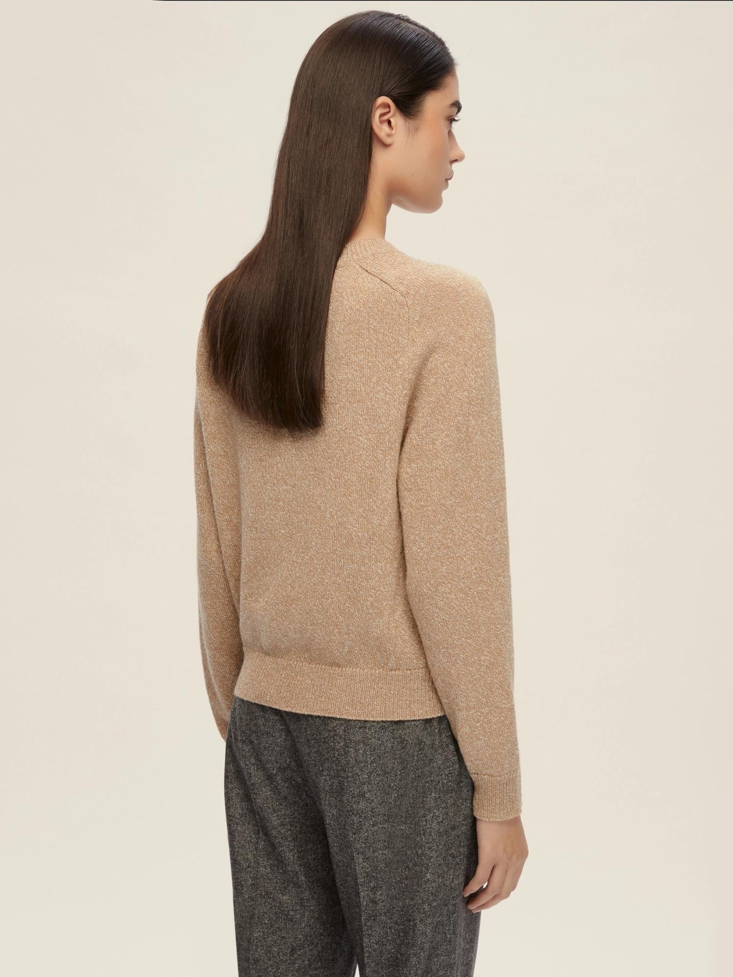 EMME MARELLA Emme Marella Maglia boxy con filo di lurex Novella Donna Cammello Maglia