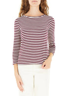EMME MARELLA Emme Marella Maglia Donna Polpo Bordeaux Righe T-Shirt
