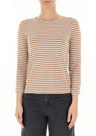 EMME MARELLA Emme Marella Maglia Donna Polpo Cammello T-Shirt