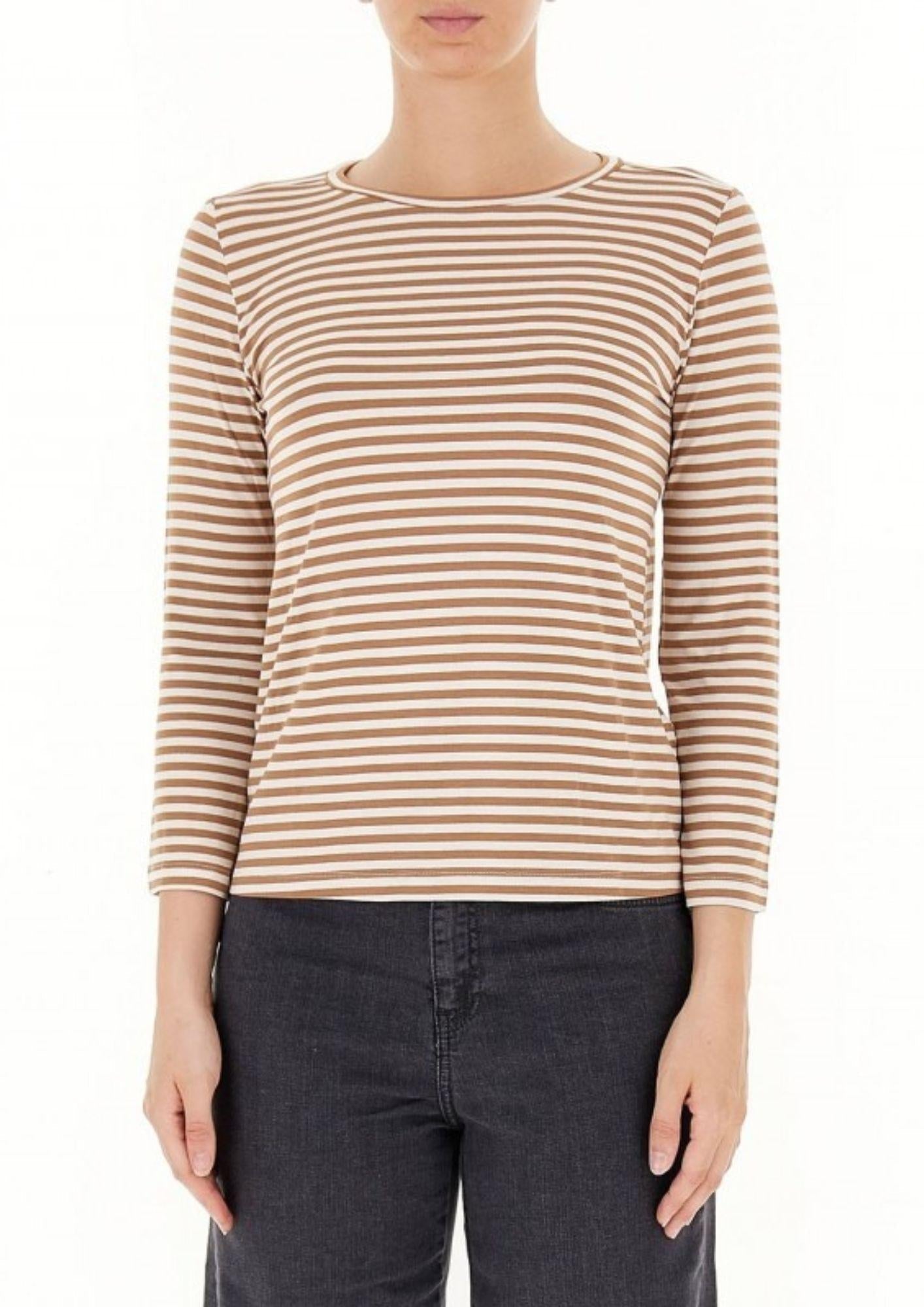 EMME MARELLA Emme Marella Maglia Donna Polpo Cammello T-Shirt