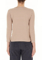 EMME MARELLA Emme Marella Maglia Donna Polpo Cammello T-Shirt