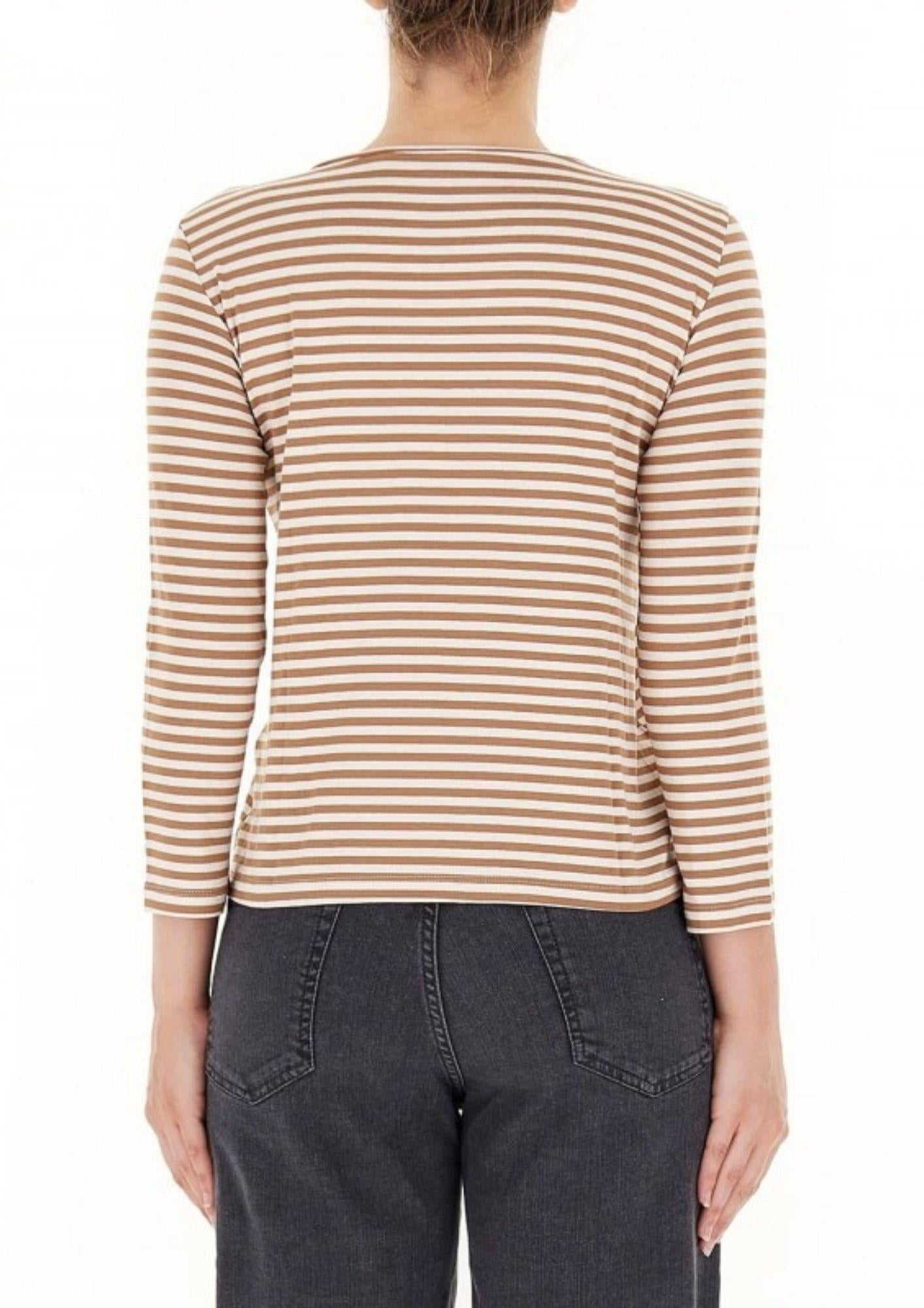 EMME MARELLA Emme Marella Maglia Donna Polpo Cammello T-Shirt