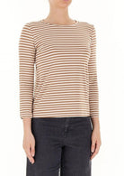 EMME MARELLA Emme Marella Maglia Donna Polpo Cammello T-Shirt