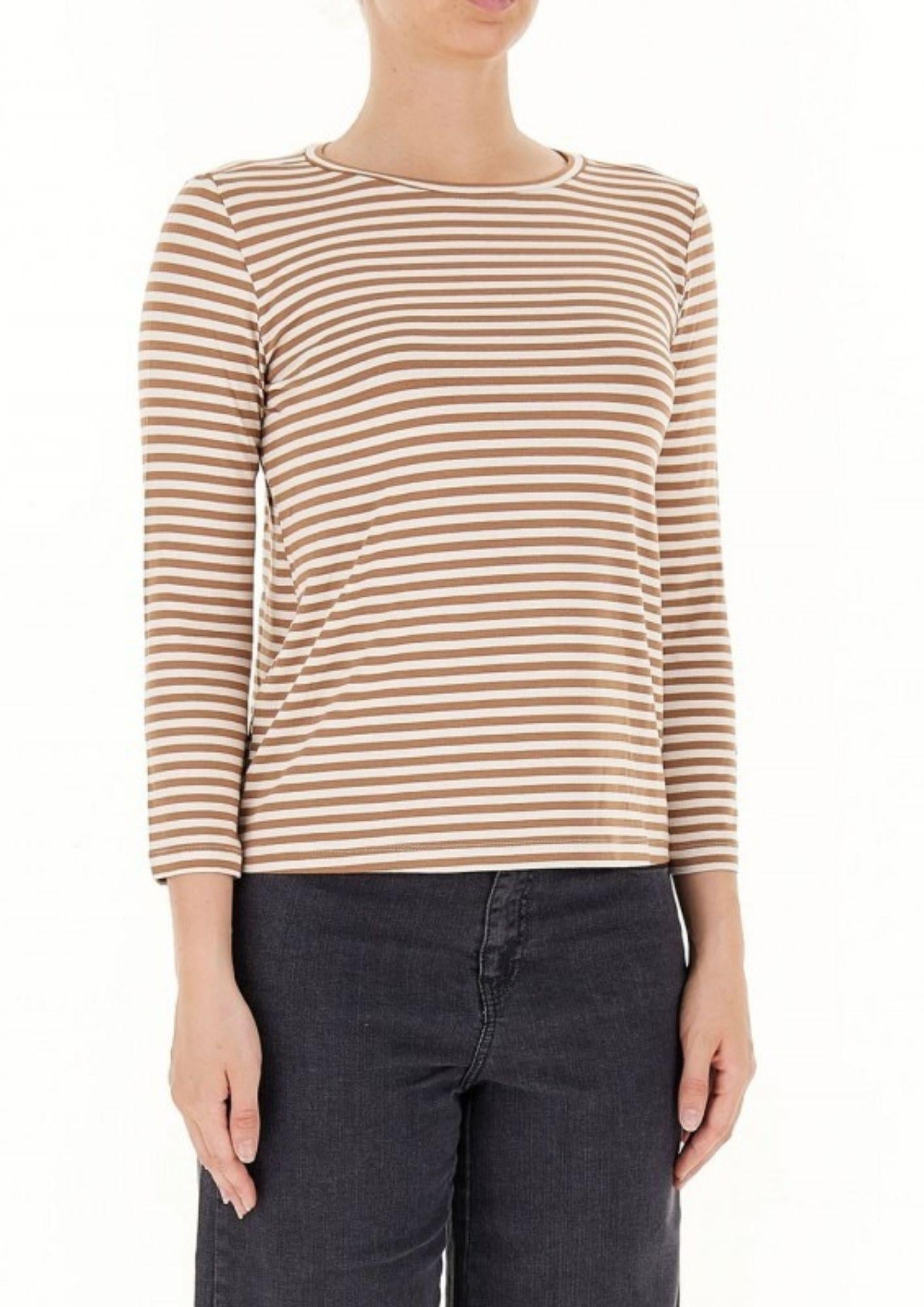 EMME MARELLA Emme Marella Maglia Donna Polpo Cammello T-Shirt