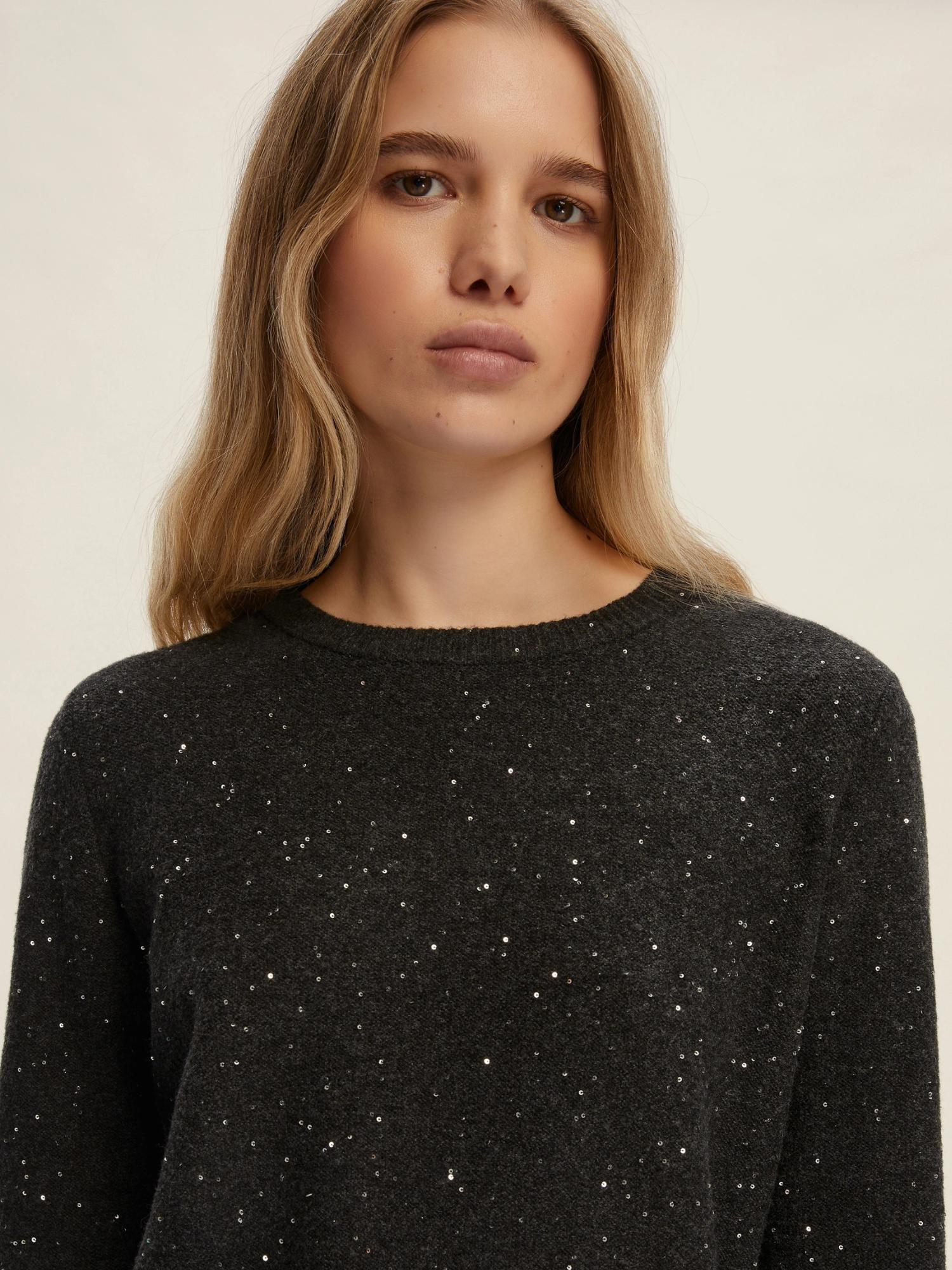 EMME MARELLA Emme Marella Maglia in filato comfy con paillette Ruth Donna Grigio Scuro Maglia