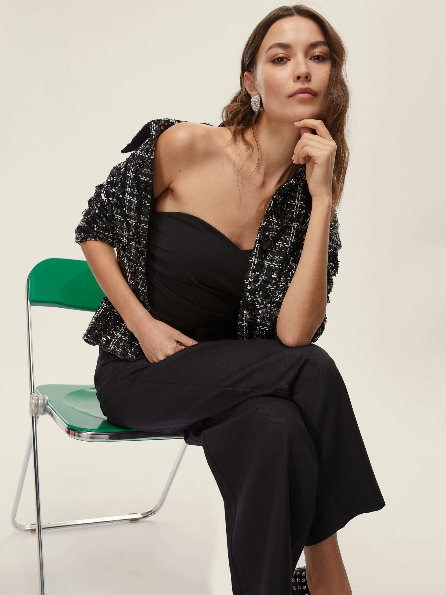 EMME MARELLA Emme Marella Mini bustier in jersey stretch Vagone Donna Nero Body