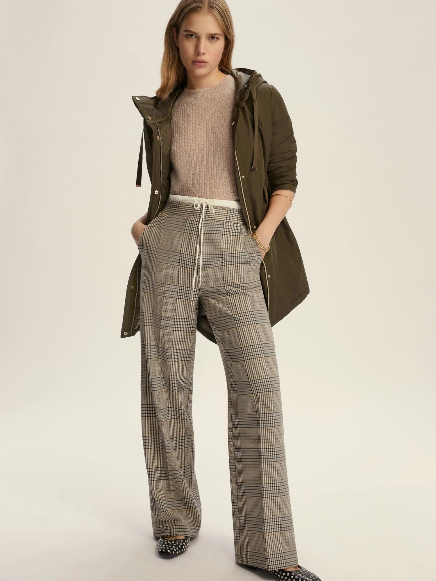 EMME MARELLA Emme Marella Pantalone con doppia cintura Firenze Donna Verde Pantalone