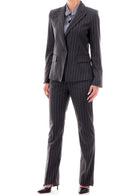 EMME MARELLA Emme Marella Pantalone Donna Micron Grigio Gessato Pantalone