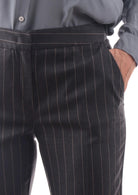 EMME MARELLA Emme Marella Pantalone Donna Micron Grigio Gessato Pantalone