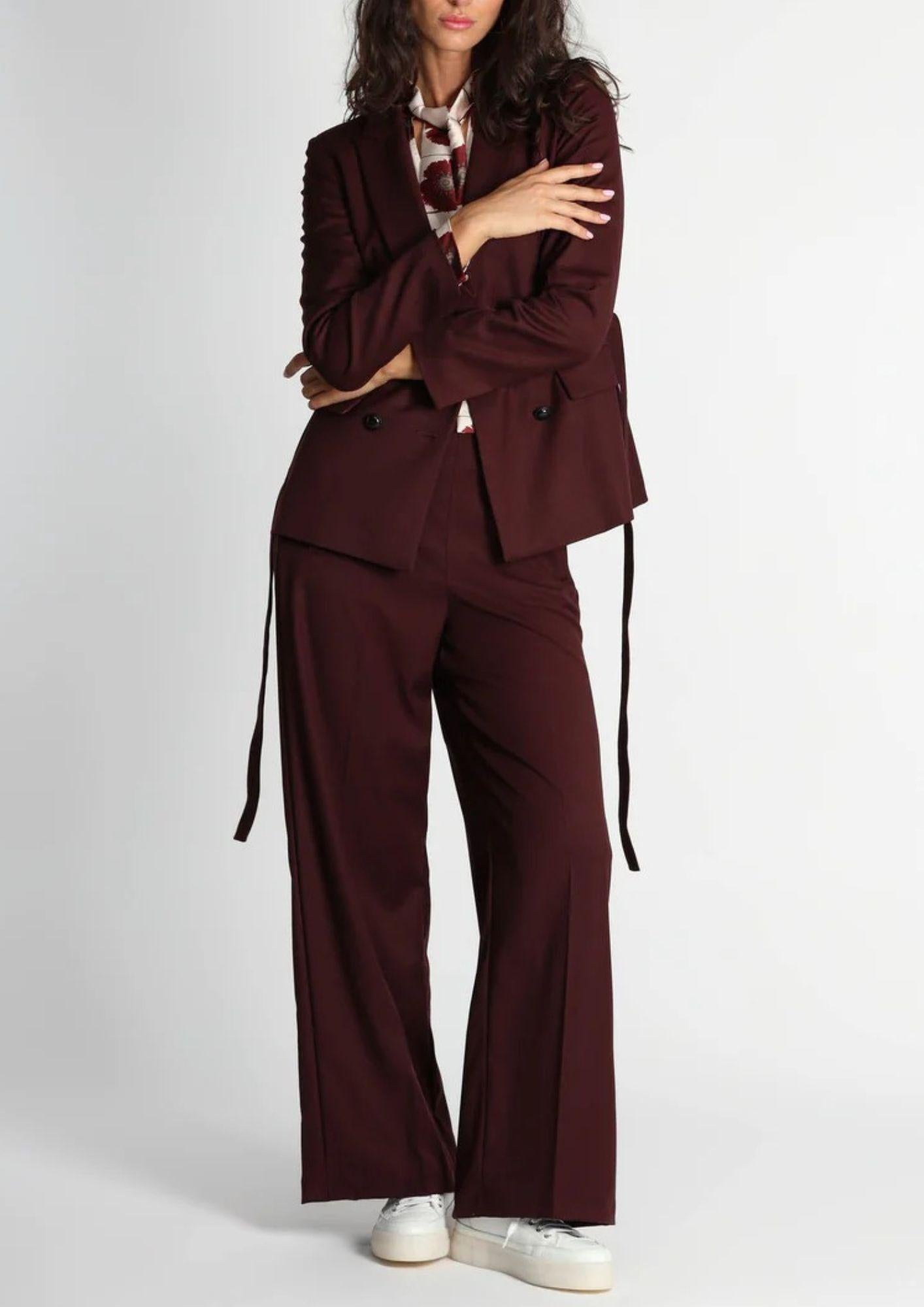 EMME MARELLA Emme Marella Pantalone Donna Sarago Bordeaux Pantalone
