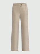 EMME MARELLA Emme Marella Pantalone dritto in velluto Destino Donna Bianco Sporco Pantalone