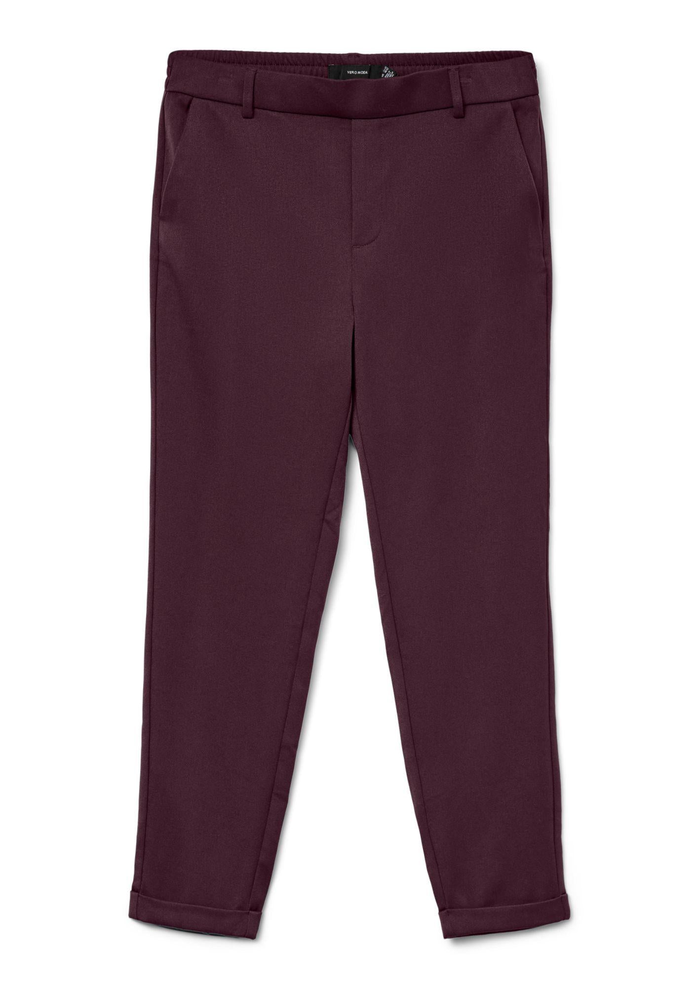 Vero Moda Pantaloni Donna Maya A Vita Media Viola 10225280 Winetasting VERO MODA 