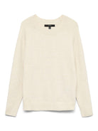 Vero Moda Maglione Donna Doffy Bianco Panna 10201022 Birch MELANGE VERO MODA 