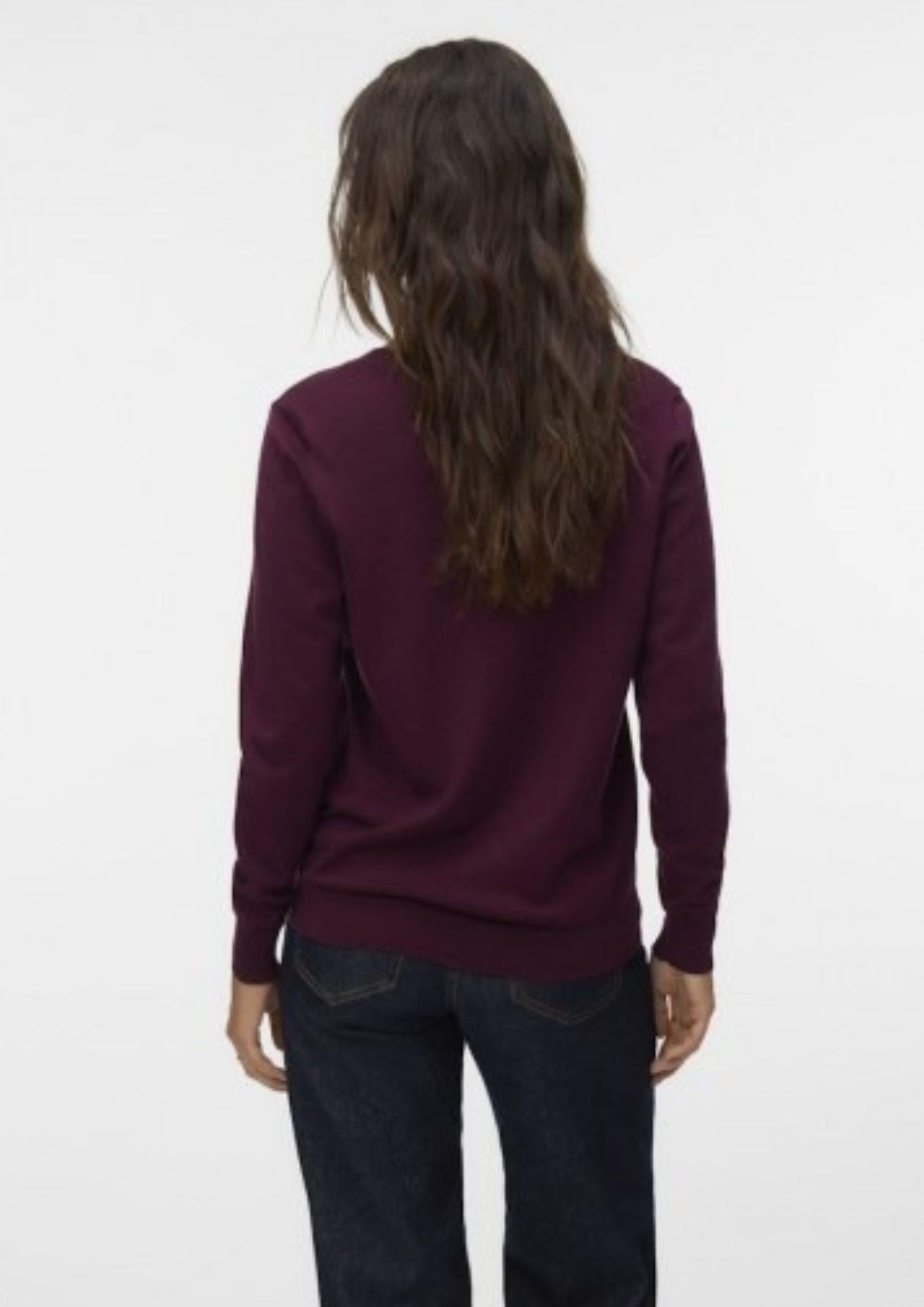 Vero Moda Cardigan In Maglia Donna Silje Bordeaux 10320456 Winetasting VERO MODA 