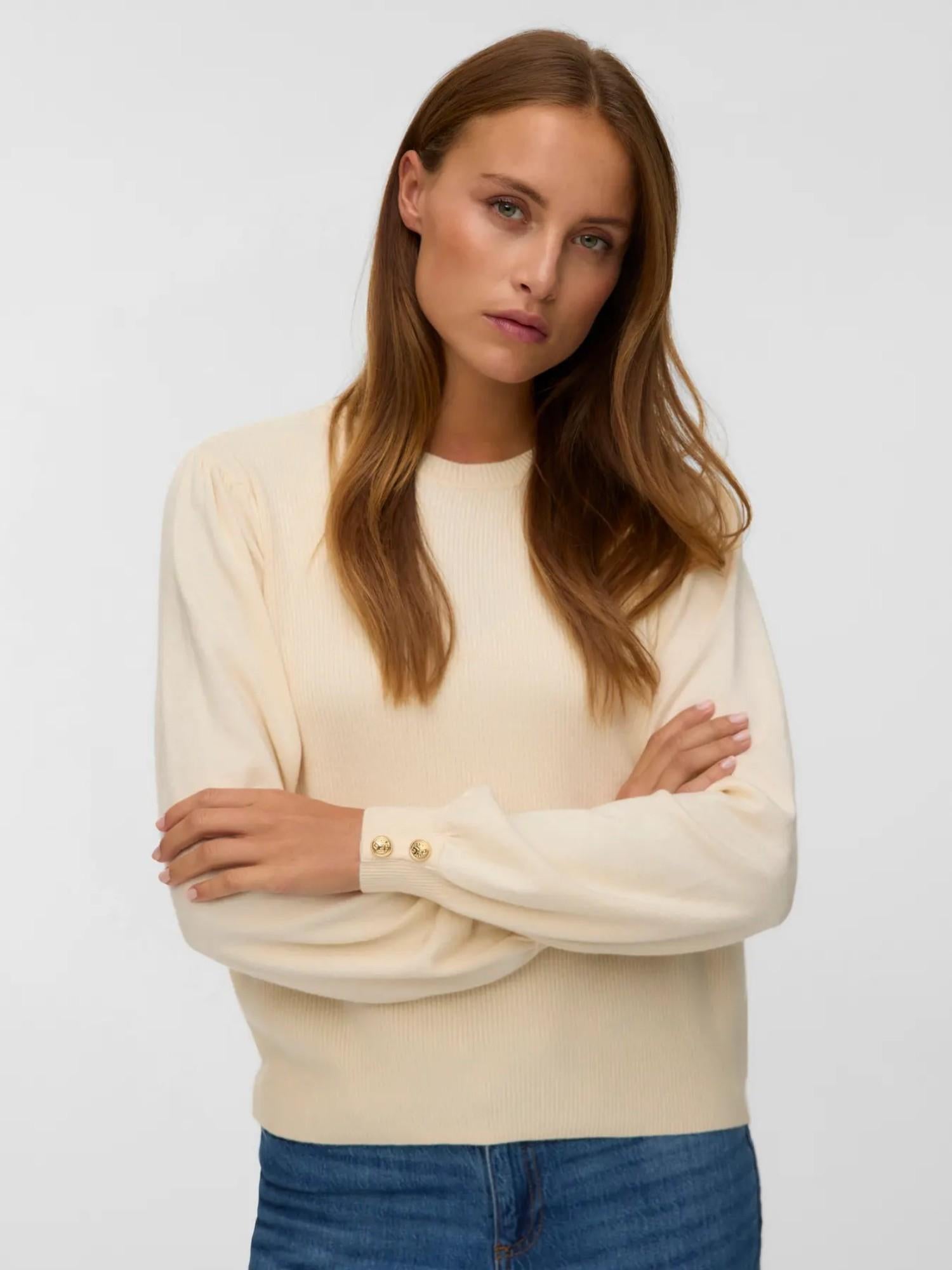 Vero Moda Maglione Donna Hollykaris Birch 10331441 Birch VERO MODA 