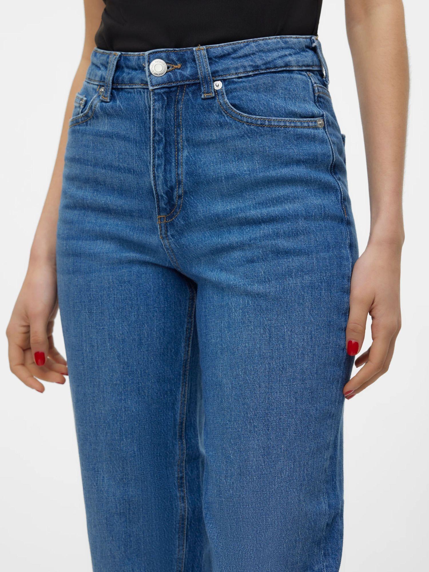Vero Moda Jeans Donna Tessa A Vita Alta Mom Fit Medium Blue Denim 10297655 Medium Blue Denim VERO MODA 