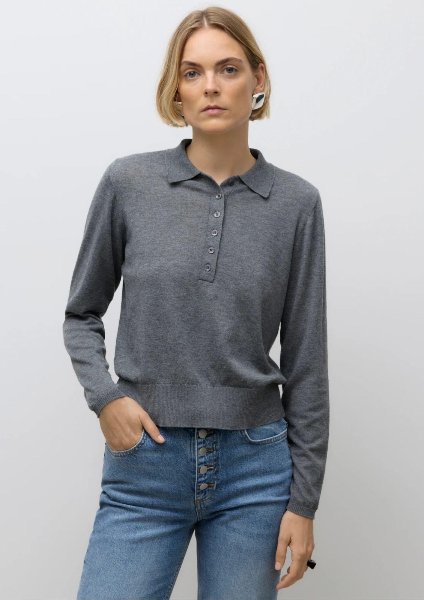 Aware Maglione Donna Sikita Grigio 10331614 Medium Grey Melange VERO MODA 
