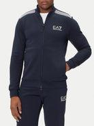 EA7 Emporio Armani Tuta Uomo con zip Blu Slim Fit 7M000966 AF10377 UB102 EA7 EMPORIO ARMANI 