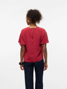 Vero Moda Top Donna Alva Karanda Red 10329456 Karanda Red VERO MODA 