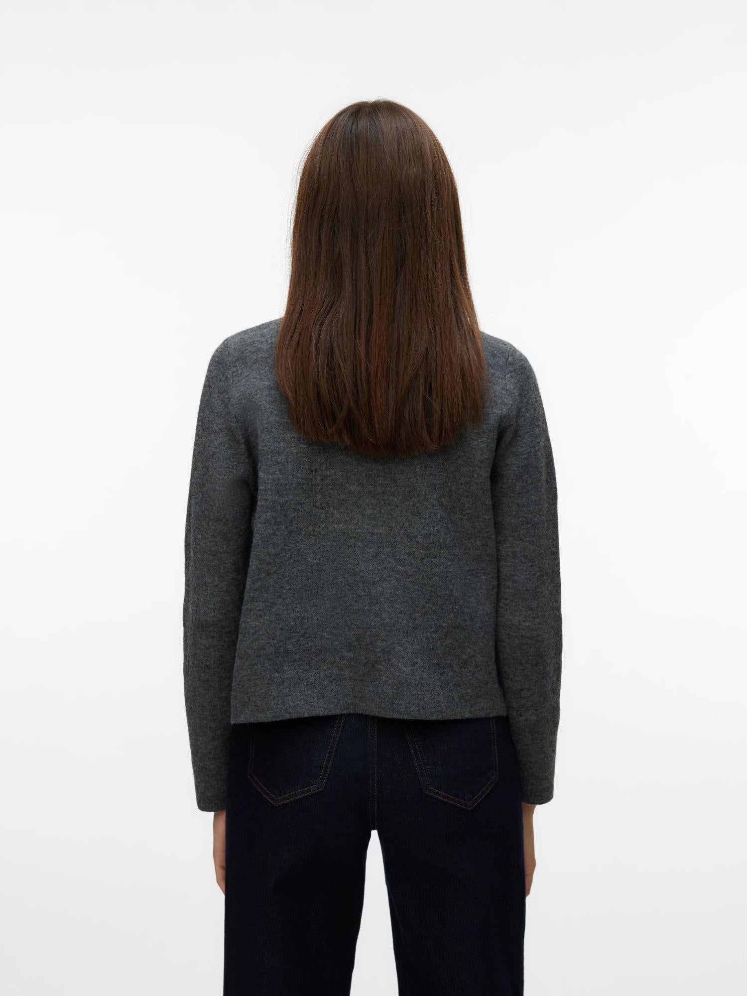 Vero Moda Cardigan In Maglia Donna Marina Grey Dark Grey Melange 10331339 Dark Grey Melange VERO MODA 