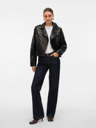 Vero Moda Giacca Biker Donna Ramon Nera 10336119 Black VERO MODA 