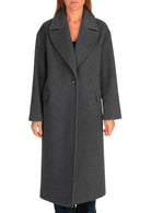 Diana Gallesi Cappotto Donna Antracite Melange 0054R100489N 23 DIANA GALLESI 