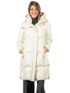 Satinette Giacca Invernale Lunga Donna Bianco Gesso 010 GIORGIA 46 SATINETTE 