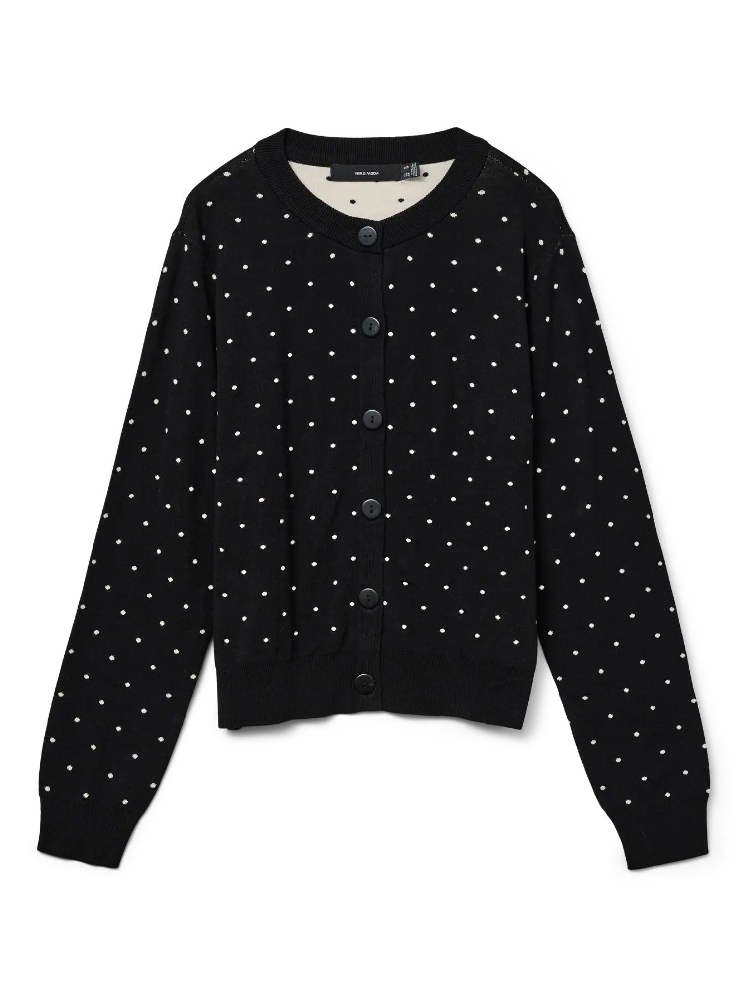 Vero Moda Cardigan Donna Saba Black W. Birch 10330833 Black VERO MODA 