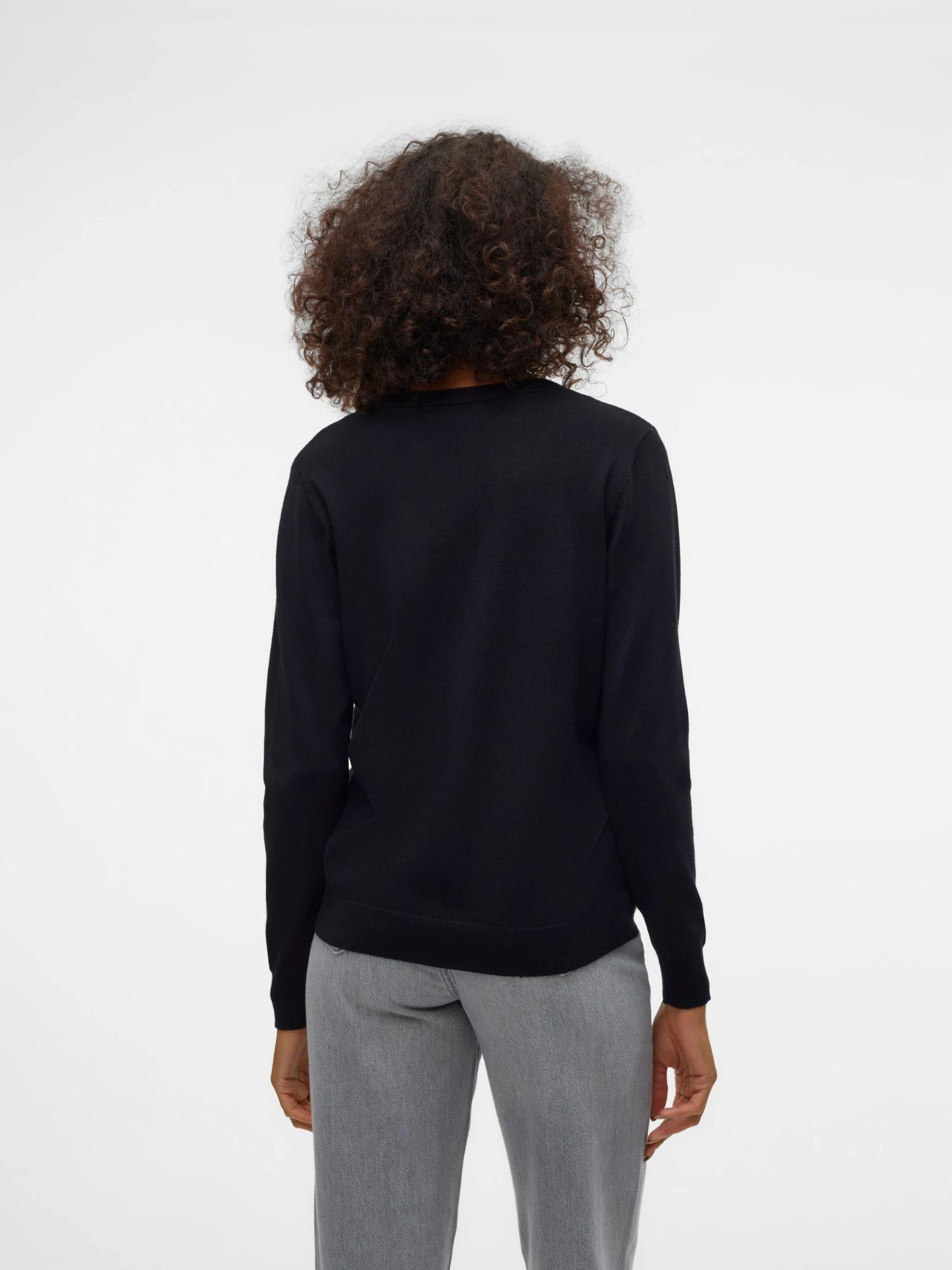 Vero Moda Cardigan In Maglia Donna Silje Nero 10320456 Black VERO MODA 