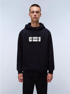 Napapijri Felpa Nera Con Cappuccio Box Logo Da Uomo NP0A4I19 041 NAPAPIJRI 