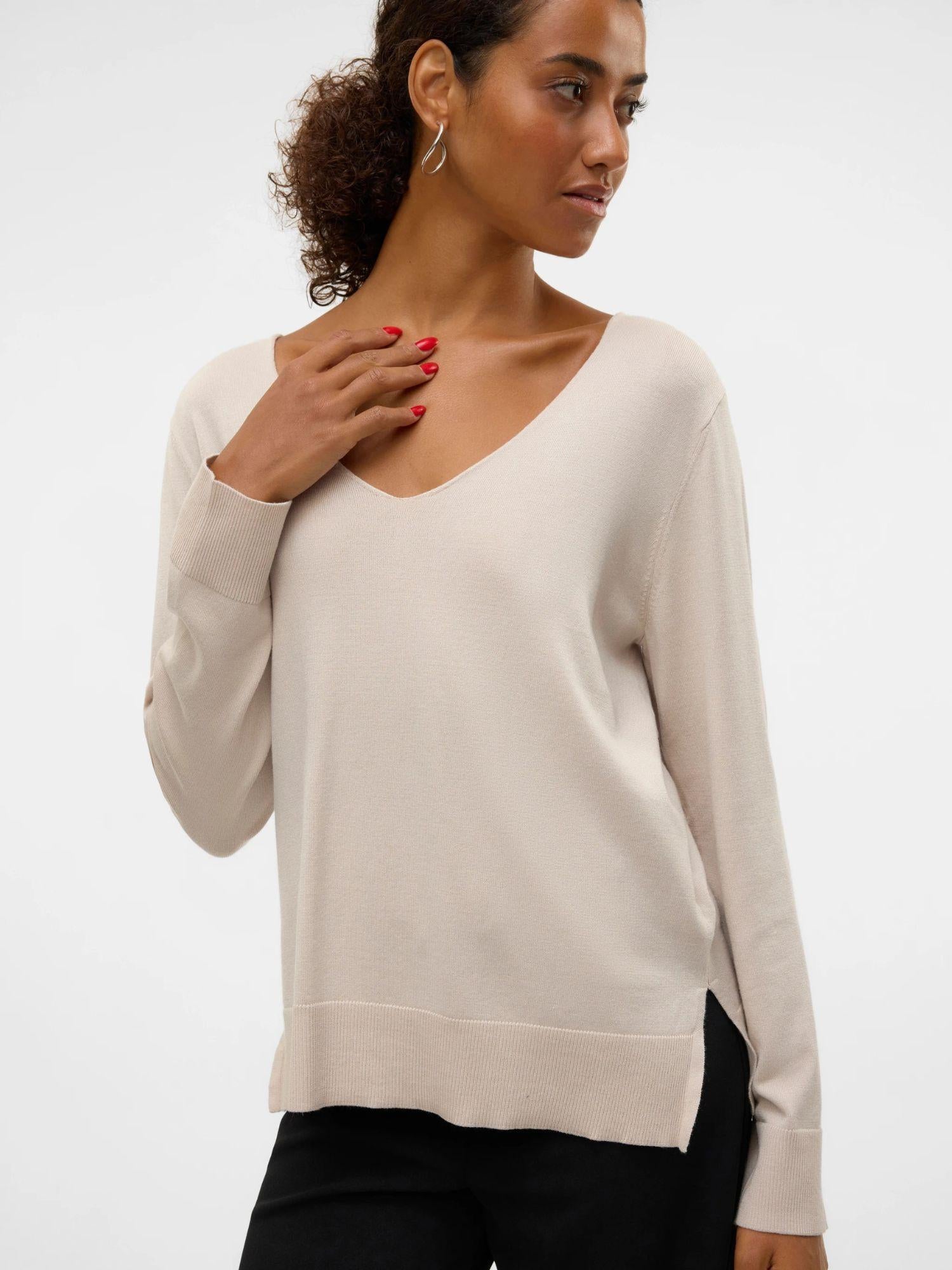 Vero Moda Maglione Donna Silje Grey Moonbeam 10320451 Moonbeam VERO MODA 