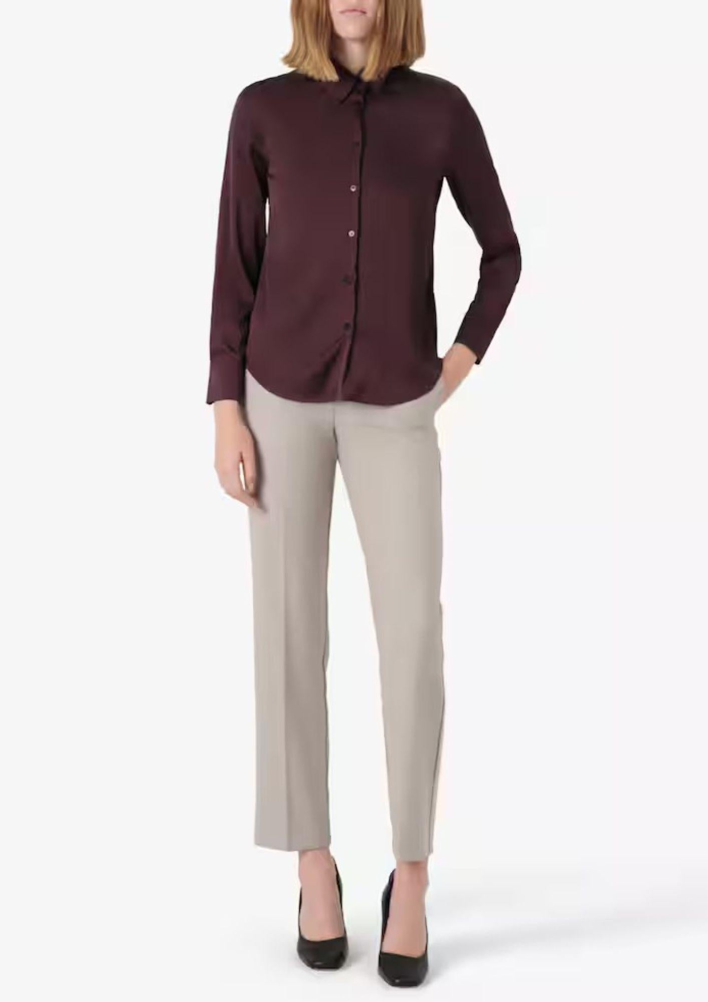 Emme Marella Camicia Donna Naples Bordeaux 2525116051200 005 EMME MARELLA 