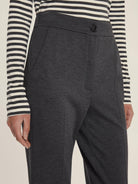Emme Marella Pantalone Donna a sigaretta in jersey Chinos Antracite 2525786061200 006 EMME MARELLA 