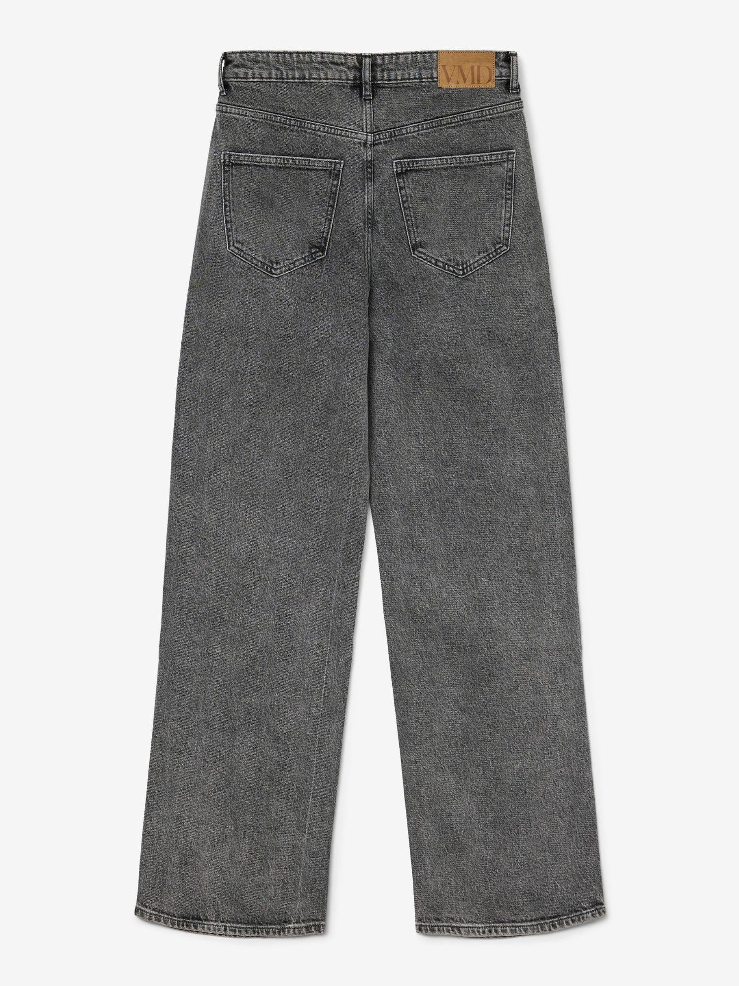 Vero Moda Jeans Donna Tessa A Vita Alta Wide Fit Medium Grey Denim 10287304 Medium Grey Denim VERO MODA 