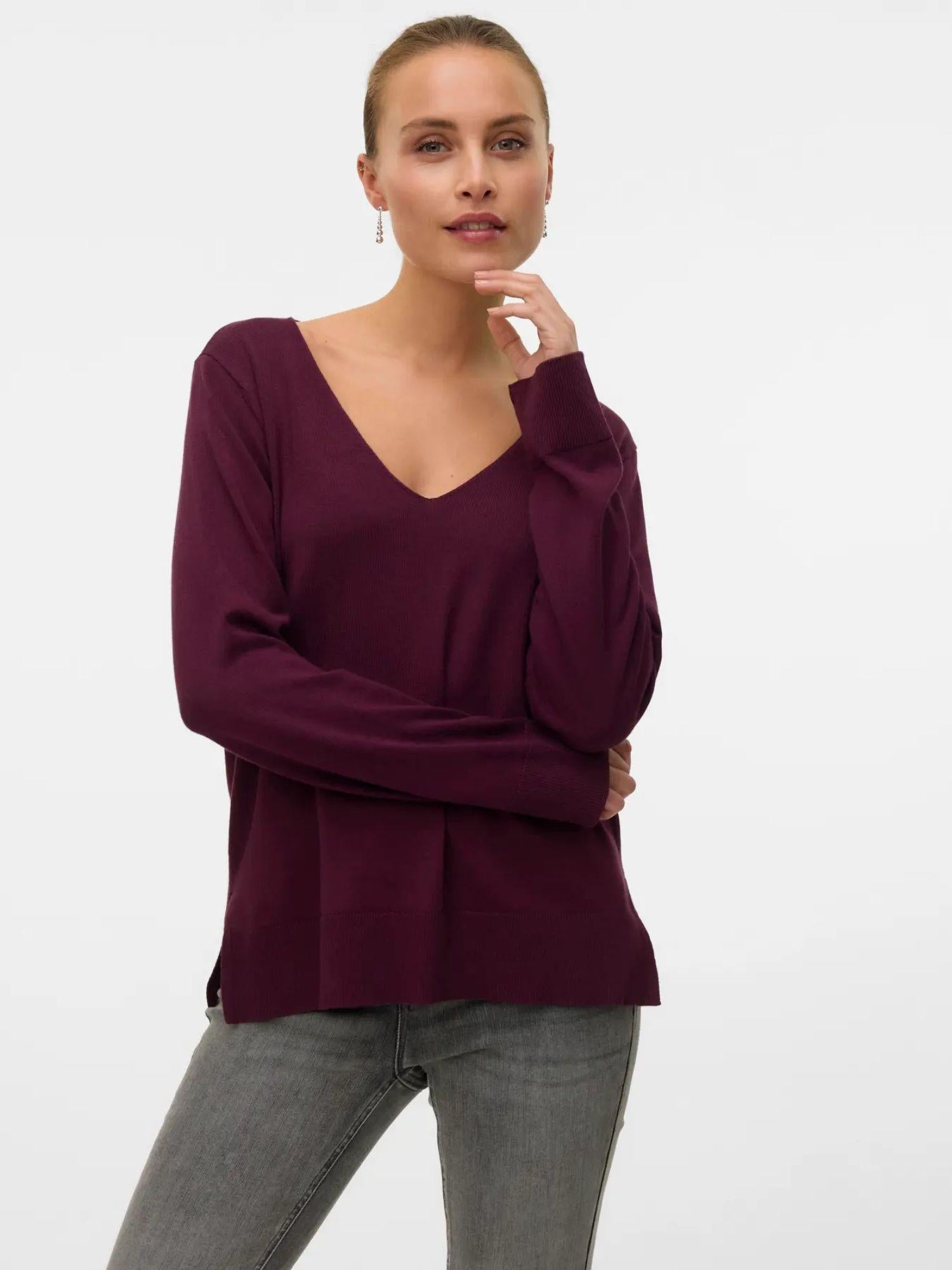 Vero Moda Maglione Donna Silje Winetasting 10320451 Winetasting VERO MODA 