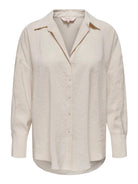 Only ONLZAZIMA Camicia Donna Bianco Antique White 15272523 Antique White ONLY 